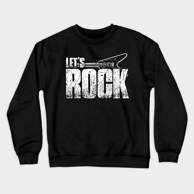 Rock Music Crewneck Sweatshirt by Mila46